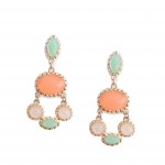 Pastel Candy Color Stone Stud Earrings